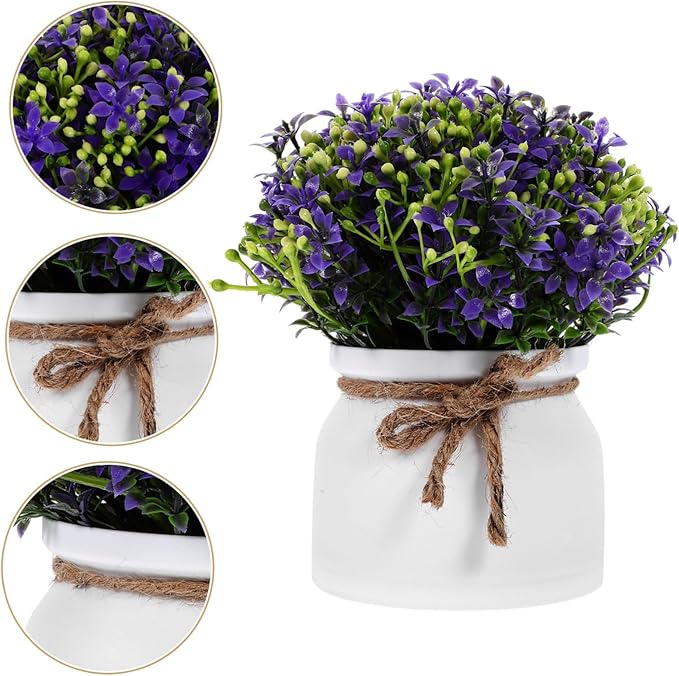 Artificial Orchid Bonsai Plant Faux Potted Flower Decor Living Room Decor Decoration