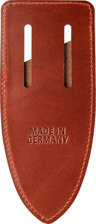 Original LÖWE 5, 100-Year Anniversary Edition - Professional Anvil Pruning Shears 5.100 Made of Metal with Stainless, Non-Stick Coated Steel Blade and Handcrafted Leather Holster