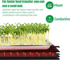 RooTrimmer Stainless Steel Plant Trays, 5 Pack Multi-Purpose Tray for Indoor Outdoor Plants, Seed Starting Tray for Potted Plants(11.6 inch×15.2 inch, 1.45" Height, 5-Pack)