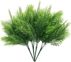 CATTREE Artificial Shrubs, Plastic Plants Bamboo Grass Fake Green Bushes Greenery Décor for Wedding Indoor Outdoor Home Garden Verandah Office Table Centerpieces Arrangements Decoration 4 Pcs