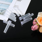 300 Pack Flower Water Tubes 3 Inch Reusable Plastic Vials for Flower Arrangements Floral Tubes with Cover Fresh Florist Supplies for Decoration Arrangement Preserving(Clear)