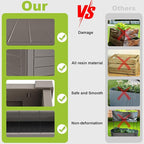 Durable Resin Raised Garden Bed with Drainage Holes & Reinforced Corners - Lightweight Flower Boxes Outdoor for Vegetables, Herbs, and Patio Garden Enclosure System (Grey, 44.33*29.92*19.69 *2)