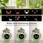 Smart Plant Pot with Expression, AI Intelligent Flower Pot for Indoor Decoration, Smart Garden Pot with Water/Light/Temperature Sensors, Ivy AI Planter (Green（Big）)
