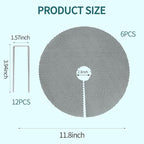 6Pcs 11.8 Inch Plant Pot Protector from Cats, Cuttable Indoor Plant Protector from Animals with 12 Ground Stakes