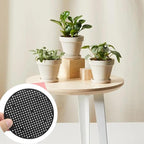 10 Pcs 4" Plant Pot Mesh Round Hole Cover, 100mm Black Plant Pot Drainage Mesh Discs Bottom Liners for Bonsai/Flower Pots, Soil Retention Grid Mats