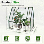 Mini Greenhouse, Portable 3x3x3ft Greenhouses for Outdoors Indoors Plants, Tabletop Small Green House with Roll-up Zipper Windows, Thickened PVC Cover for Outside