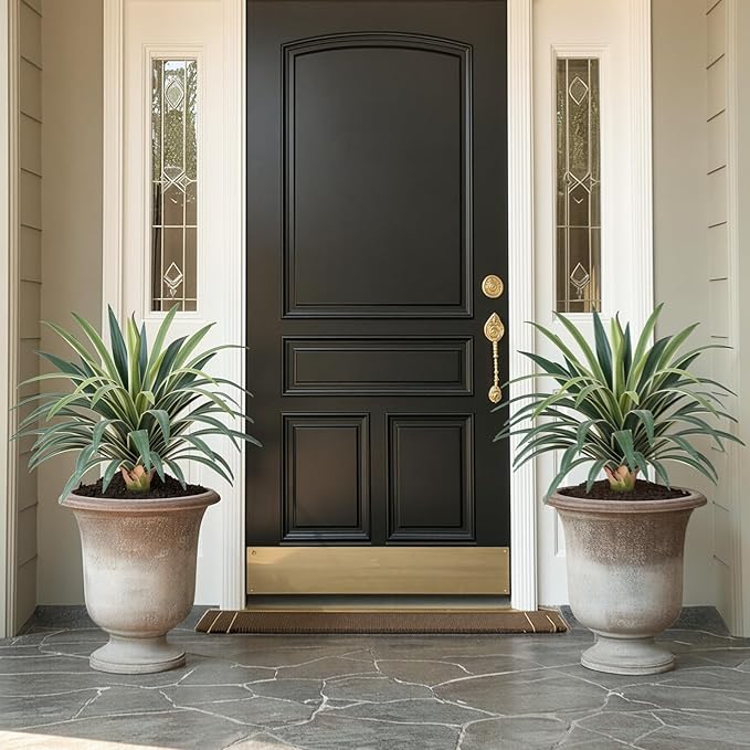 Artificial Agave Plant 19.68Inch UV Resistant Faux Agave Plant Outdoor Large Fake Plants Indoor Realistic Artificial Plants Without Pot for Outdoor Patio Garden Indoor Home Decor (2 Packs)
