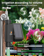 Solar Smart WiFi Sprinkler Timer, WiFi Water Timer for Garden Hose with Rain Delay/Manual/Automatic, Alexa & Smart Life App, Solar Irrigation Sprinkler Controller for Lawns Yard