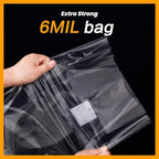 100PCS Mushroom Planting Kit - 8"5"20" Thickened Growing Bags, 6 Mil Thick Durable, Tear Resistant, 0.2 Micron Porosity Resistant High Pressure Spawning Bags