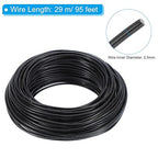 PATIKIL 2.5mm Bonsai Training Wire, 1 Roll Floral Wire Stems Anodized Aluminum Tree Wire 95 Feet Total for Gardening Branch Fixing, Black