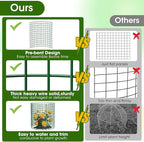 6 Pack Plant Protectors from Animals | 18PCS 13"x13" Metal Wire Mesh Garden Plant Cages for Gardening Supplies | Chicken Wire Cloche Plant Protectors for Rabbits Chickens Ducks