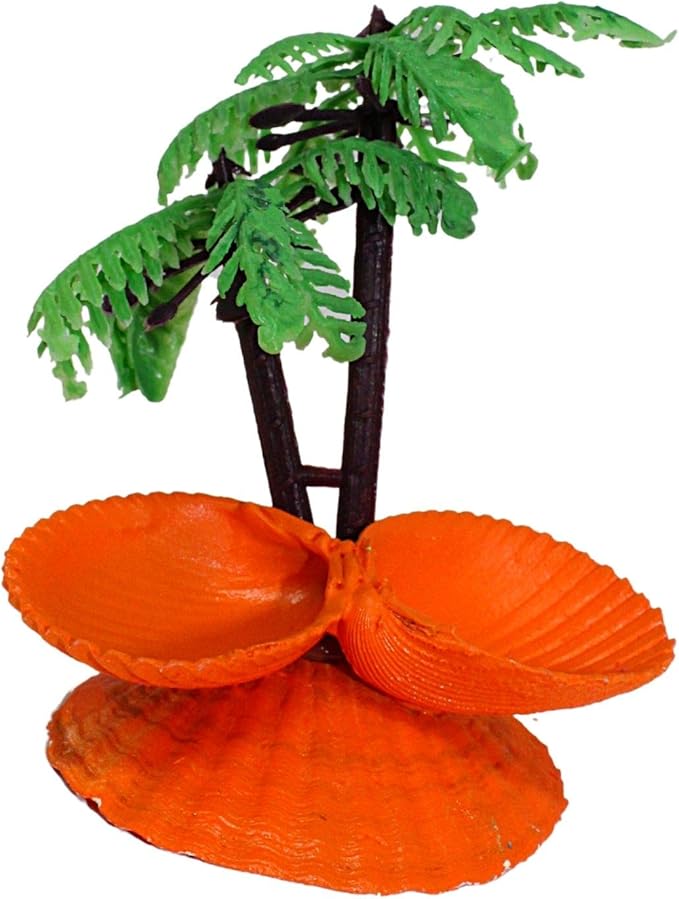 Needzo DIY Terrarium Kit, Small Hermit Crab Starter Kit with Wire Cage, Palm Tree Water Holder, Sponge, Bag of Food and Gravel, All in One Pet Supplies, Color May Vary, 4.5 Inches