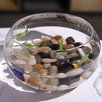 5LB Polished Natural Stone Pebbles for Outdoor Plants with Mixed Colors 1/4-5/8Inch Decorative River Rocks for Planters Small Natural Stone Gravels for Home Decoration