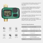 MOES Sprinkler Timer, Brass Inlet & Outlet, Programmable Automatic Irrigation Controller, Rain Delay, Manual Watering, 1 Zone Water Hose Timers for Gardens, Lawns, and Hose Systems