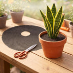 Plant Pot Grids, 11.8 Inch Cuttable Plant Pot Cover, Indoor & Outdoor Plant Pots Soil Protector to Prevent Cats from Digging in Potted Plants (11.8In-4Pcs)
