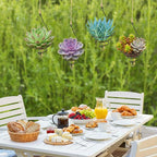 12 Set Hanging Air Plant Holder, Adjustable Air Plant Hanger with Jute Ropes Soilless Succulent Display Container Airplant Stand for Home Office Decor