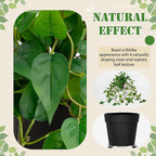2 Pack Fake Hanging Plants for Shelf in Back Pot, Small Artificial Hanging Ivy Vine Plants Indoor Fake Potted Greenery Plant for Room Bathroom Kitchen Wall End Table Mimi Faux Pothos Plant Set Decor