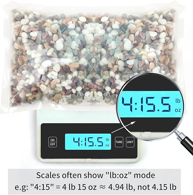 FANTIAN 5 lbs Natural Mixed Color Gravel Pebbles, 3/8 Inch Decorative Succulent Rocks Pebbles for Plants, Stones for Vase, Landscaping and Outdoor Garden Decorative River Rock