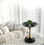 Kiko Artificial Plant-Leaves Leaves -9 PCS in White Melamine Pot Fake Table Plant Greenery Potted Plants for Office, Living Room, Dinner Room, Shopping mall,Artificial Plant for Indoors