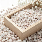 3/8 Inch Decorative Pebbles, Natural River Rocks for Indoor Plants, Succulents, Planters, Vases, Fish Tank Décor & Landscaping, Blush Pink, 12LB