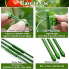 Legigo 4 Packs 30inch Plant Support Cages with 3 Adjustable Support Rings- Small Tomato Cage for Pots Plant Holder for Home Garden Balcony for Orchids, Tomato, Vegetables, Flowers, Climbing Plants