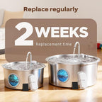 GROOKPET Dog Water Fountain Filters: 12 Dog Fountain Filters - Pet Water Fountain Filters Replacement - Including 6 Filters + 6 Sponges - Suitable for GROOKPET Dog Water Fountain for Large Dogs