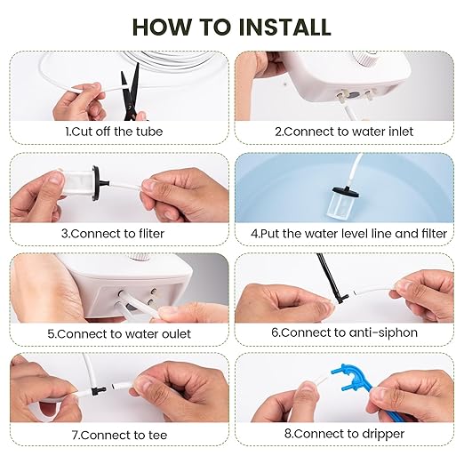 Automatic Plant Waterer for 30 Potted Plants - 98FT Dual Pumps Automatic Watering System, Vacation Self Watering Drip Irrigation System & Plant Watering Device with Programmable Water Timer