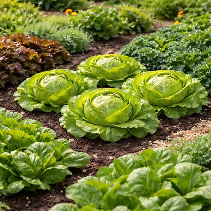 Buttercrunch Lettuce Seeds – Soft Butterhead Leaves, Compact Loose Heads for Home Gardens, Raised Beds & Containers