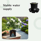 4Pcs Self Watering Pot Base with 1 Plant Grow Bag, Self Watering Pots for Indoor Plants, Plant Saucers, Auto Watering for Plants Indoor - Auto-Irrigation System for 5 Gallon Fabric Pots