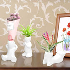 Together-life 4 Pack Ceramic Air Plant Holder, Cute Air Planter Table Top Display Planters for DIY Planting Home Office Decoration Supplies