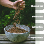 Doter Organic Potting Soil Mix for All Indoor & Outdoor Small Containers Including Herbs, Vegetables, and Flowers 2 qt