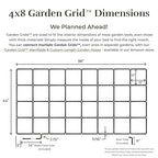Garden Grid Watering System, 4x8 | Garden Irrigation System for Garden Beds | Pre-Assembled, Waters Every Plant, 2-Min Setup, USA-Made, Lasts 5–10x Longer Than Drip Irrigation | Standard, 44"x88"