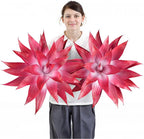 Velener Artificial Agave Plant Set, 28 Inch, Faux Aesthetic Plants for Home Decor, Realistic Fake Red and White Agave Plants Indoor Without Pot, Set of 2