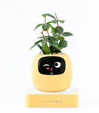 PLANTSIO Ivy Interactive AI Desk Companion, Smart Plant Pet with 100+ Expressions, Cute Indoor Planter for Office Decor, Unique Gift for Plant Lovers & Coworkers(Lemon)