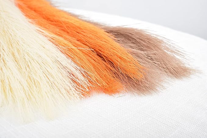 LSKYTOP Orange Pampas Grass Decor,23Inch 12pcs Faux Pampas Grass Bouquets Artificial Pampas Fake Pampas Flower for Home Living Room Bedroom Vase Decor