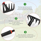 FR 5-Piece Garden Tool Set – Heavy Duty Hand Weeder Kit with Trowel, Cultivator & Rake – Ergonomic Manual Gardening Tools for Digging, Planting & Weed Removal in Lawn & Flower Beds