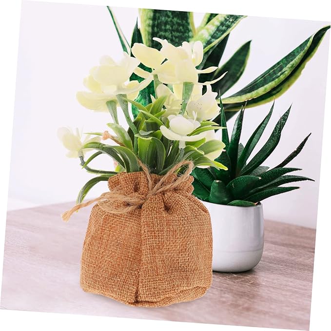 Realistic Potted Faux Phalaenopsis Orchid Flower Lifelike Artificial Bonsai for Living Office Bedroom Decoration No Maintenance Home Table Centerpiece