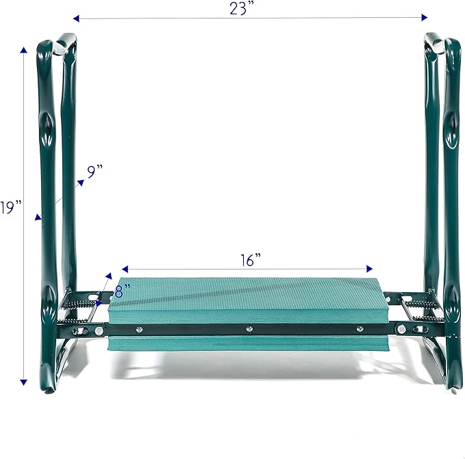 Garden Kneeler and Wide Seat - 23" L x 11" W x 19" H by Trademark Innovations