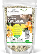 GARDENWISE Professional Citrus Fertilizer + Vital Micronutrients; Perfect Balanced NPK for All Citrus; for Indoor and Outdoor Plants; Orange, Lime, Avocado and Lemon Tree Fertilizer (1/2 Quart)