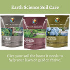 Earth Science Fast Acting Gypsum Granules—5 lb— Soil Conditioner Adds Calcium, Repairs Salt Damage & Root Growth with Nutri-Bond Runoff Reduction Technology