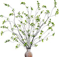 8 Pcs Artificial Ficus Branches Faux Eucalyptus Stems, 47.2 Inch Fake Greenery Stems Artificial Plants for Vase Filler Decoration, Fake Leaves Branches Centerpieces Decor.
