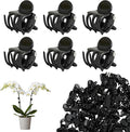100 Pcs Plant Clips Orchid Plant Clips for Climbing Plants, Plastic Plant Support Clips Green Flower Vine Clips Tomato Trellis Clips for Supporting Vegetables Stems Vines Climbing Plant Grow Upright
