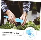 Succulent Planting Tools for Indoor Outdoor Gardening Portable Bonsai Accessories Kit with Hand Tools for Flowerpots and Small Gardens (Blue 5-Piece Set)