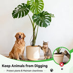 ZeeDix 3 Pack Coconut Fiber Mulch Ring, 30 Inch Coco Coir Tree Ring Mulch Mat, 100% Natural Tree Protector Mat Plant Cover Ring Coconut Coir Discs Tree Mats Mulch Rings for Indoor Outdoor Trees Plants