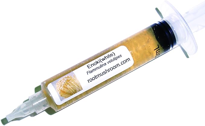 Root Mushroom Farm- Mushroom Liquid Cultures/White Enoki(Flammulina velutipes)
