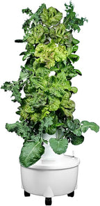HX Aeroponic Tower | High Capacity Tower | Hydroponics Growing System Kit | Food Grade with 40 Net Pots (Without Lights)