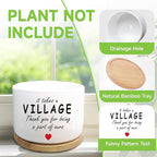 Thank You Gifts for Women Men, Appreciation Gifts for Teacher Coworker Nurse Employee Daycare Provider Nanny, Teacher Appreciation Gift, Succulent Plant Pot, Flower Planter(Plants Not Included)