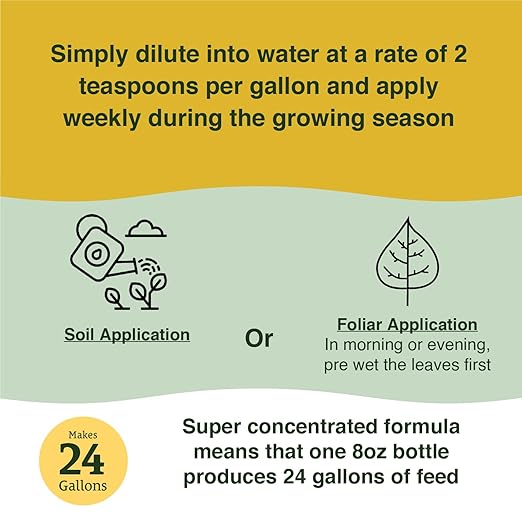 Farmer's Secret Tomato Booster Fertilizer - Super Concentrated - 3:8:7 Ratio Fortified with Humic Acid, Iron and Calcium - Grow More Tomatoes (8oz)