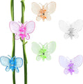 BEADNOVA Orchid Clips 30Pcs Butterfly Plant Clips Orchid Support Clips Vine Clips Plant Clips for Support Flower Orchid Vine (Mix Color, 30PCS)