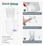 12 Pack 2.5" Small Self Watering Pots for Indoor Plants, Mini Clear Plastic Planters, Semi-Hydro, Propagation, Cuttings, Seedlings, Hoya, African Violets, Alocasia, LECA, PON,12 Plant Label